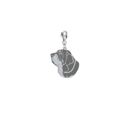 Silver Spanish Mastiff charms, FREE ENGRAVING - MEJK Jewellery