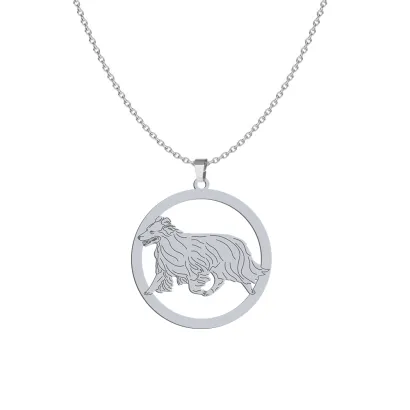 Silver Sheltie engraved necklace - MEJK Jewellery