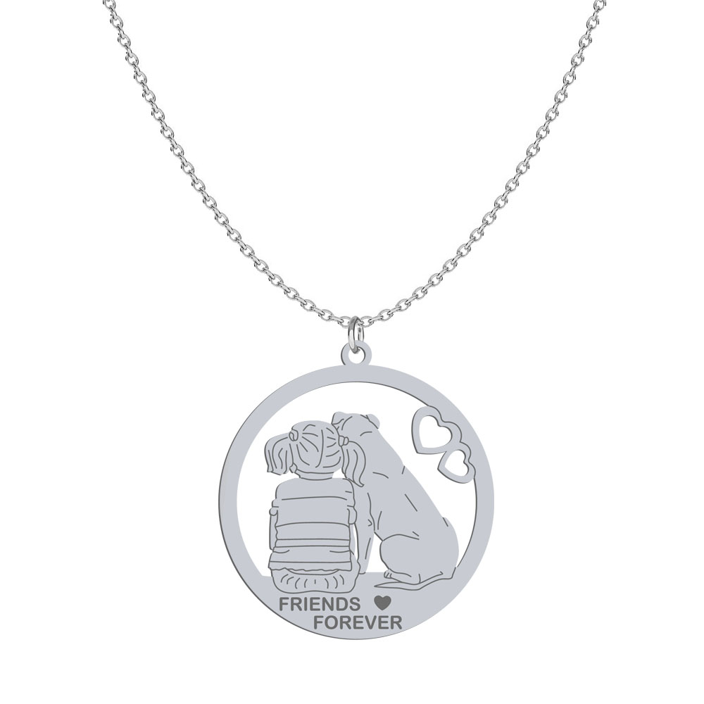 Necklace FRIENDS FOREVER silver FREE ENGRAVING - MEJK Jewellery