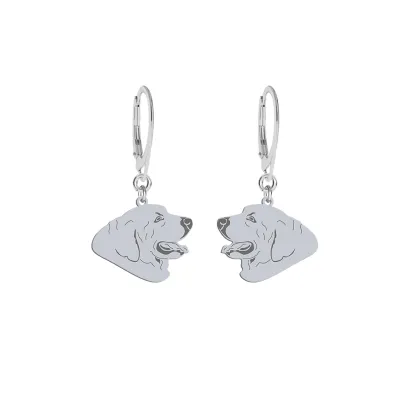 Silver Tatra Shepherd Dog earrings, FREE ENGRAVING - MEJK Jewellery