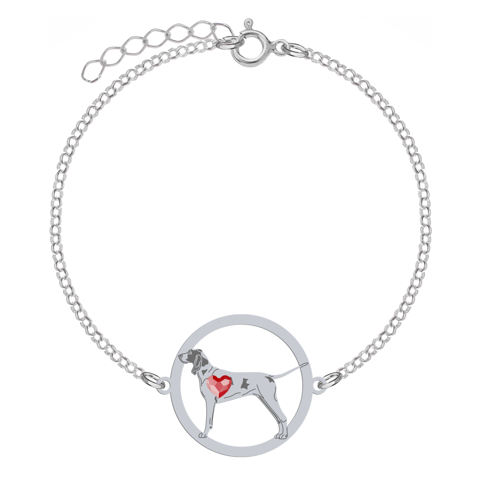 Silver Porcelaine bracelet, FREE ENGRAVING - MEJK Jewellery