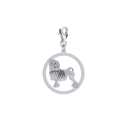 Silver Lowchen charms, FREE ENGRAVING - MEJK Jewellery
