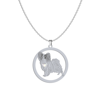 Silver Papillon necklace, FREE ENGRAVING - MEJK Jewellery