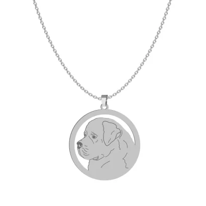 Silver Newfoundland necklace, FREE ENGRAVING - MEJK Jewellery