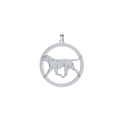Silver Bullmastiff engraved pendant, FREE ENGRAVING - MEJK Jewellery