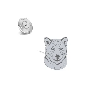 Silver Shiba-inu pin - MEJK Jewellery