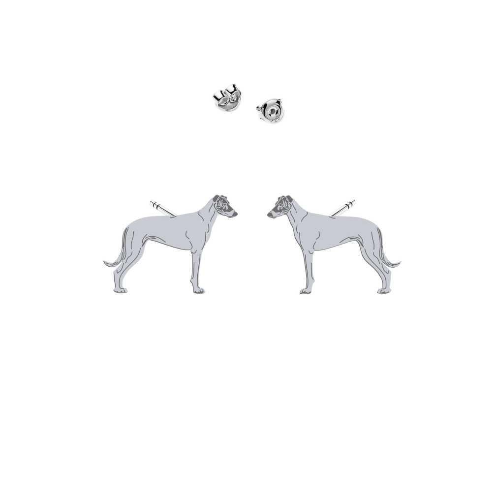 Silver Hungarian Greyhound earrings - MEJK Jewellery