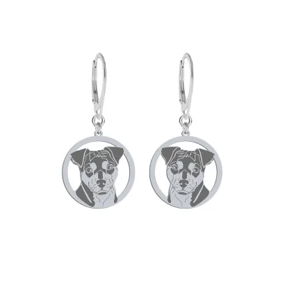 Silver Brazilian Terrier engraved earrings - MEJK Jewellery