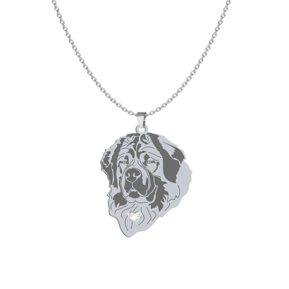 Naszyjnik z psem Moskiewski Pies Stróżujący srebro GRAWER GRATIS - MEJK Jewellery