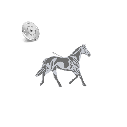 Silver Trakehner Horse pin - MEJK Jewellery