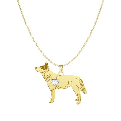 Naszyjnik Pozłacany Australijski Pies Pasterski GRAWER GRATIS - MEJK Jewellery