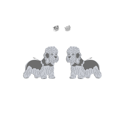 Silver Dandie Dinmont Terrier earrings - MEJK Jewellery