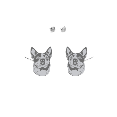 Silver Australian Cattle Dog earrings - MEJK Jewellery
