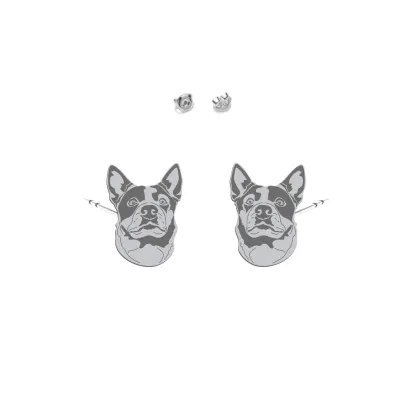 Silver Australian Cattle Dog earrings - MEJK Jewellery
