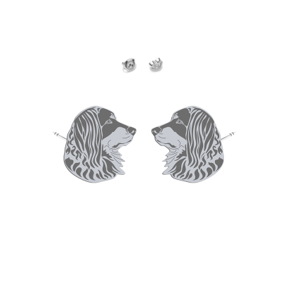 Silver Hovawart earrings - MEJK Jewellery