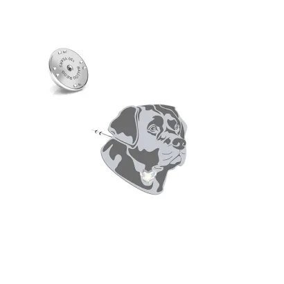 Silver Labrador Retriever pin - MEJK Jewellery