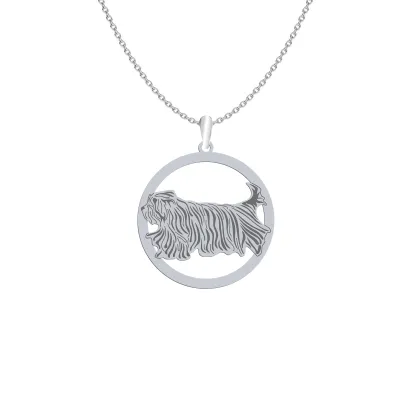 Silver Bergamasco Shepherd engraved necklace - MEJK Jewellery