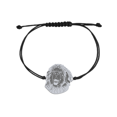Bransoletka Leonberger srebro platynowane pozłacane sznurek GRAWER GRATIS - MEJK Jewellery