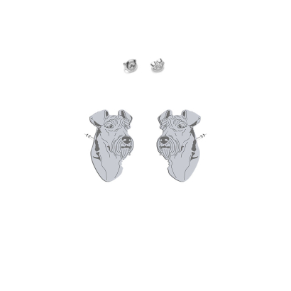 Silver Irish Terrier earrings - MEJK Jewellery