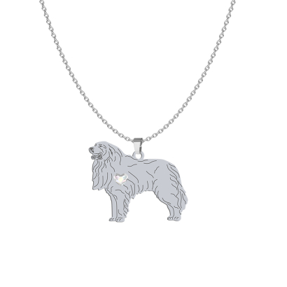 Naszyjnik z psem Pirenejski Pies Górski srebro GRAWER GRATIS - MEJK Jewellery