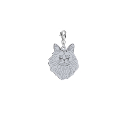 Kot Norweski Leśny charms ze srebra 925 - MEJK Jewellery