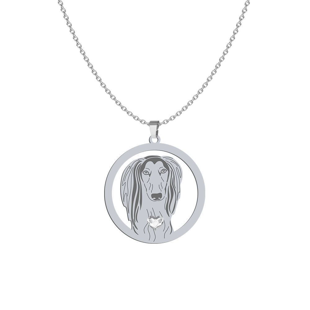 Silver Soluki necklace, FREE ENGRAVING - MEJK Jewellery