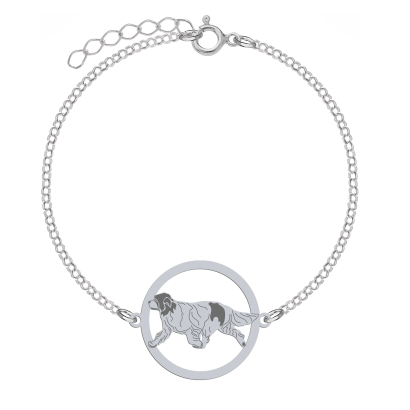 Silver Landseer bracelet, FREE ENGRAVING - MEJK Jewellery