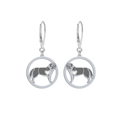 Silver Moscow Watchdog earrings, FREE ENGRAVING - MEJK Jewellery