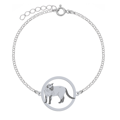 Silver Cats That  bracelet, FREE ENGRAVING - MEJK Jewellery