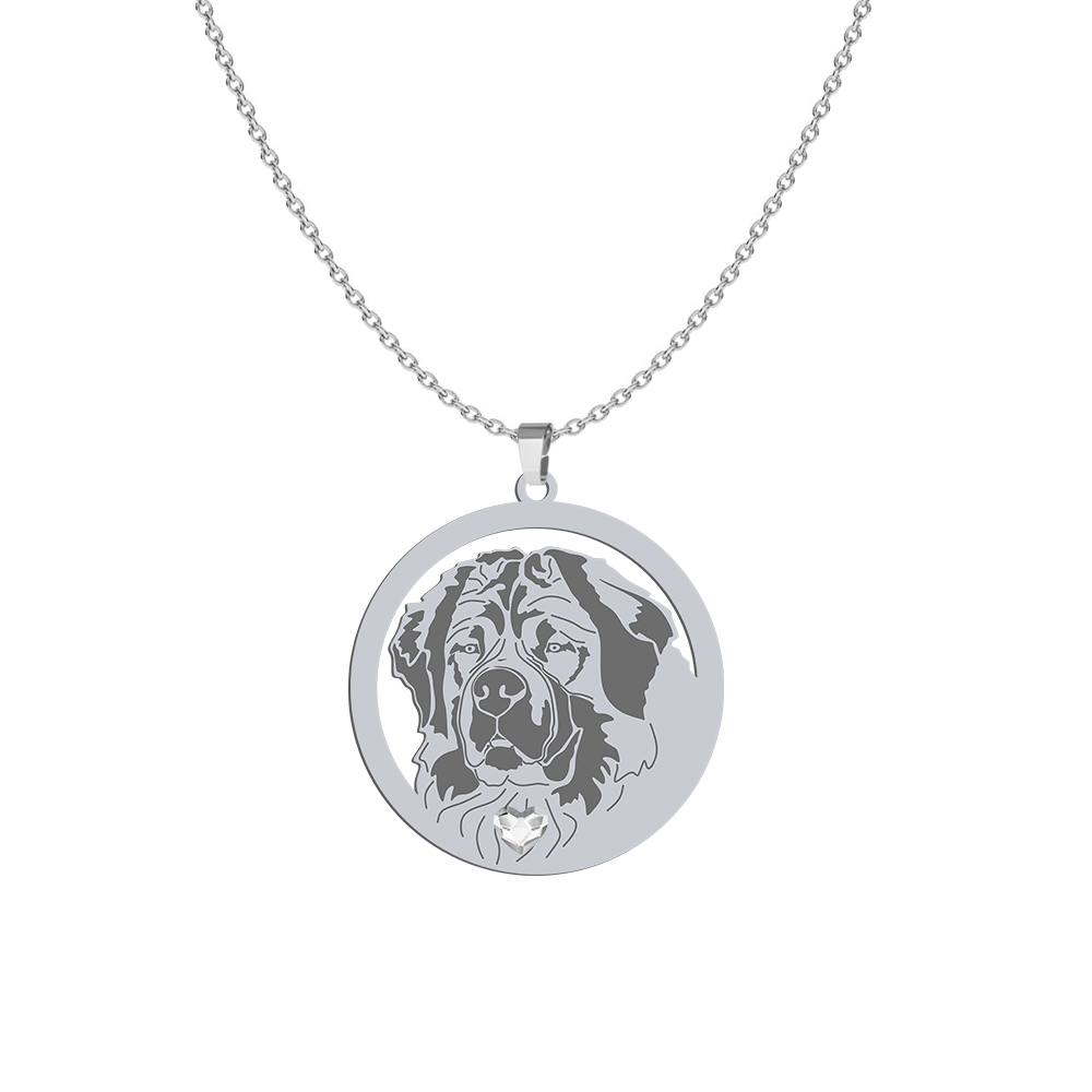 Naszyjnik z psem Moscow Watchdog srebro GRAWER GRATIS - MEJK Jewellery