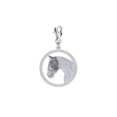 Silver American Paint Horse charms, FREE ENGRAVING - MEJK Jewellery