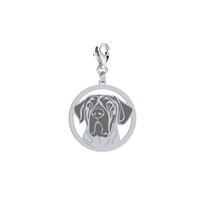 Silver Tosa Inu charms, FREE ENGRAVING - MEJK Jewellery