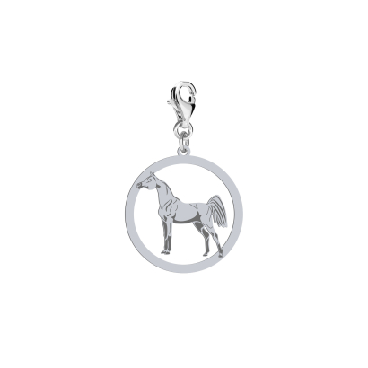 Silver Arabian Horse charms, FREE ENGRAVING - MEJK Jewellery
