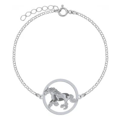 Silver Tinker Horse  bracelet, FREE ENGRAVING - MEJK Jewellery