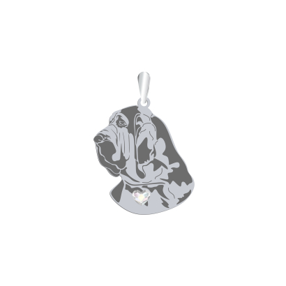 Silver Bloodhound engraved pendant - MEJK Jewellery
