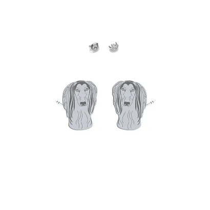 Silver Saluki earrings - MEJK Jewellery