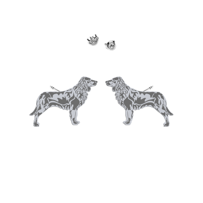Silver German Spaniel earrings - MEJK Jewellery