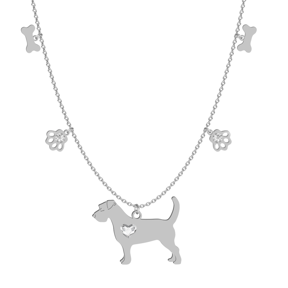 Naszyjnik z psem Jack Russell Terrier Szorstkowłosy srebro GRAWER GRATIS - MEJK Jewellery