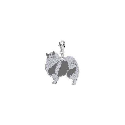 Silver Wolf Spitz  engraved charms - MEJK Jewellery