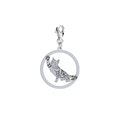 Kot Amerykański Krótkowłosy charms 925 srebro - MEJK Jewellery