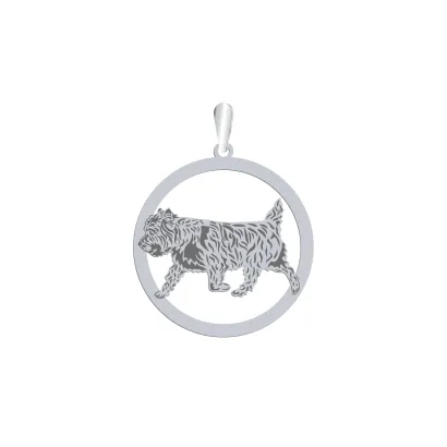 Silver Cairn Terrier pendant, FREE ENGRAVING - MEJK Jewellery