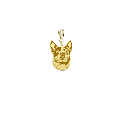 Charms srebro pozłacane Australijski Pies Pasterski - MEJK Jewellery