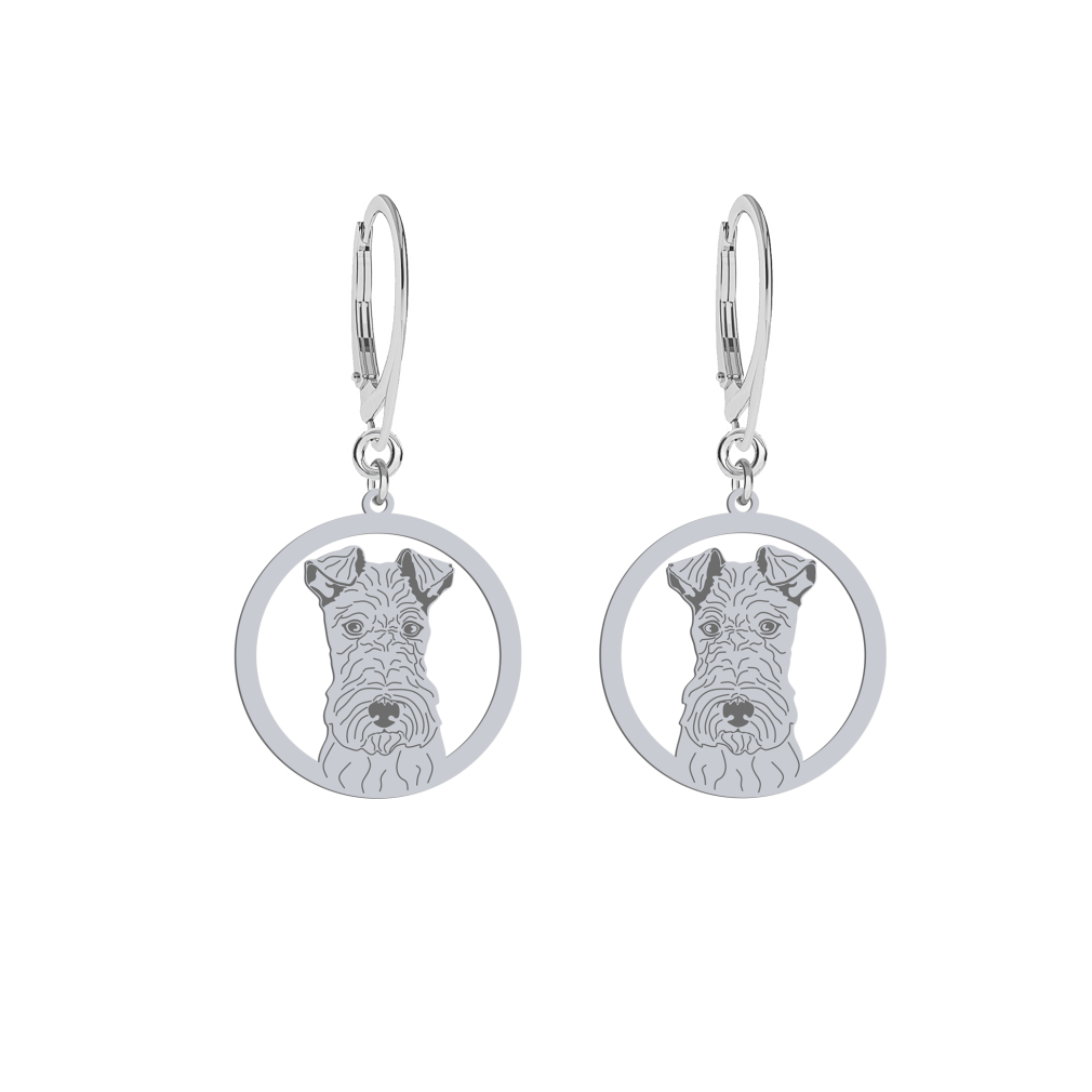 Silver Wire Fox Terrier engraved earrings - MEJK Jewellery