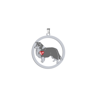 Silver Sheltie pendant, FREE ENGRAVING - MEJK Jewellery