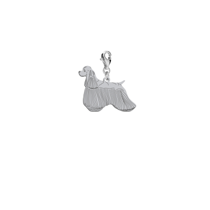 Charms z psem Cocker Spaniel Amerykański srebro GRAWER GRATIS - MEJK Jewellery