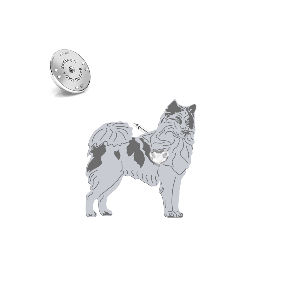 Silver Yakutian Laika pin - MEJK Jewellery