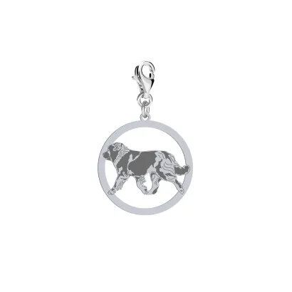 Silver Caucasian Shepherd Dog charms - MEJK Jewellery