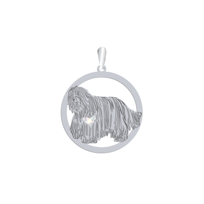 Silver Bergamasco shepherd engraved pendant - MEJK Jewellery