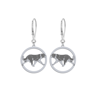 Silver Saint Bernard earrings - MEJK Jewellery