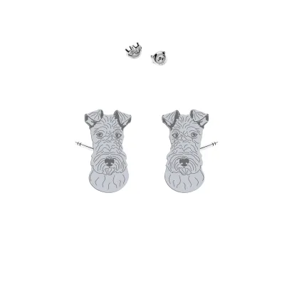 Silver Wire Fox Terrier earrings - MEJK Jewellery